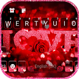Red Heart Roses Zeichen