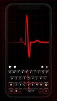 Fond de clavier Red Heartbeat  Affiche