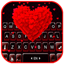 Fundo do Teclado Red Hearts Lo APK