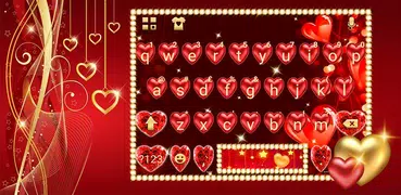 Red Love Heart Tastiera