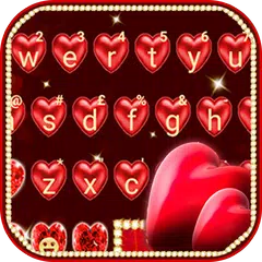 download Red Love Heart Tastiera APK