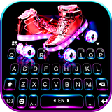 Fundo do Teclado Red Neon Skat ícone