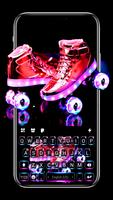 Fundo do Teclado Red Neon Skat Cartaz