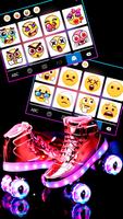 Fundo do Teclado Red Neon Skat imagem de tela 3