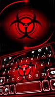 Teclado Red Sharingan Cartaz