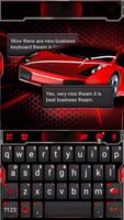 Red Sports Car Racing Plakat