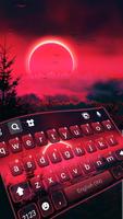 Fundo do Teclado Red Sunset Cartaz