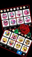 Hình nền bàn phím Red Rose Neon ảnh chụp màn hình 3