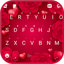 Red Roses Hearts Klavye Arkaplanı APK