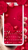 Red Roses Hearts Klavye Arkaplanı gönderen