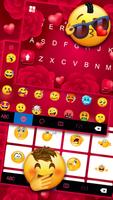 Red Roses Hearts Klavye Arkaplanı Ekran Görüntüsü 2