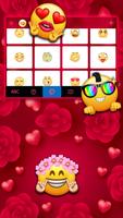 Red Roses Hearts Klavye Arkaplanı Ekran Görüntüsü 3
