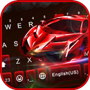 Red Racing Sports Car 主題鍵盤 APK