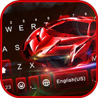 ikon Tema Keyboard Red Racing Sport