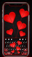 الكيبورد Red Valentine Heart الملصق