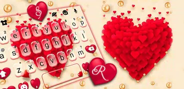 Red Valentine Hearts キーボード