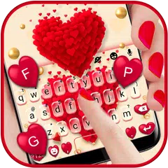 Baixar Teclado Red Valentine Hearts APK