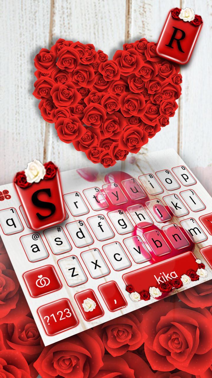 Описание для тема для клавиатуры Red Valentines Love.