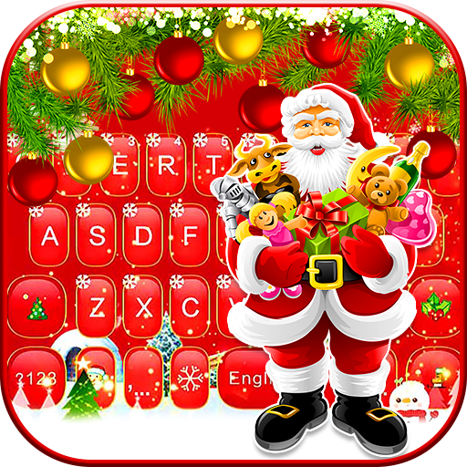 Tema Keyboard Red Christmas1