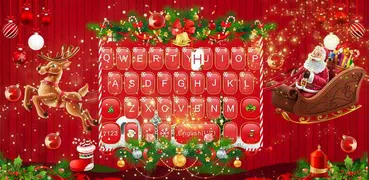 Red Christmas Keyboard Theme