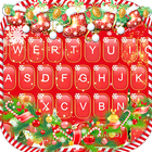 Thème de clavier Red Christmas icône
