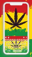 Fond de clavier Reggae Weed Le Affiche