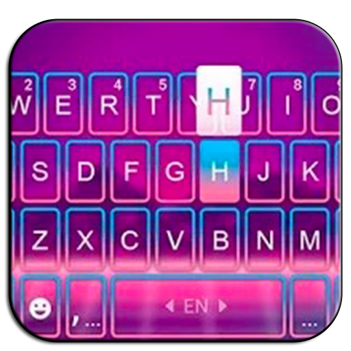 Retrowave Tastaturhintergrund