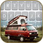 Hình nền bàn phím Retro Van biểu tượng