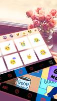 Фон клавиатуры Retro Rose Vase скриншот 3
