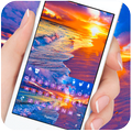 Romantic Colorful Beach Keyboard Theme