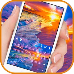 Romantic Colorful Beach Keyboa