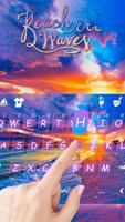 Tema Keyboard Romanticbeach2 Cartaz