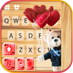 Romantic Bear Keyboard Backgro