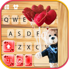 Fond de clavier Romantic Bear icône