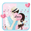 Tema Keyboard Romantic Couple 