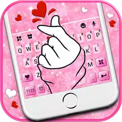 Romantic Hand Love 主題鍵盤 APK 下載