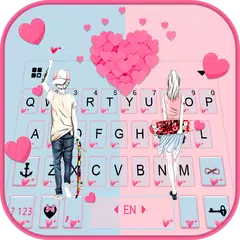 Romantic Lover Keyboard Theme APK download