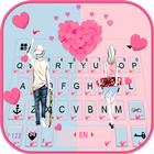 ikon Tema Keyboard Romantic Lover