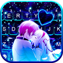 Romantic Neon Kiss Theme APK