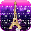 Thème de clavier Romantic Pari APK