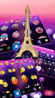 Tema Keyboard Romantic Paris N imagem de tela 3