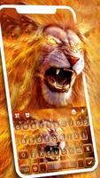 Roaring Fire Lion Plakat