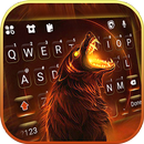Roaring Fire Wolf Keyboard Bac APK