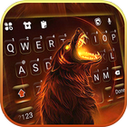 Roaring Fire Wolf Keyboard Bac icon