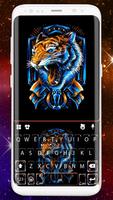 ثيم لوحة المفاتيح Roaring Tiger Art الملصق