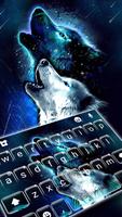 Roaring Wolf Night Themen Plakat