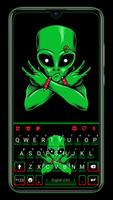 Fundo do Teclado Rocker Alien Cartaz