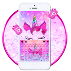 ثيم لوحة المفاتيح Rosy Unicorn أيقونة