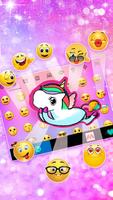 ثيم لوحة المفاتيح Rosy Unicorn تصوير الشاشة 3