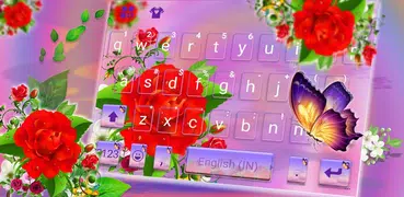 Rose Butterfly Teclado